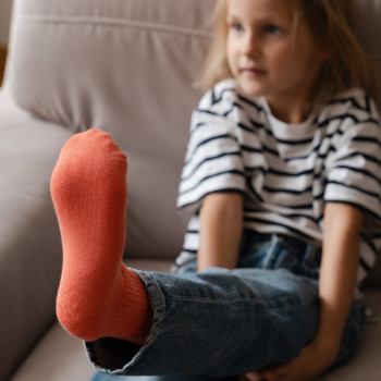 Skarpetki półfrotte sportowe pomarańczowe