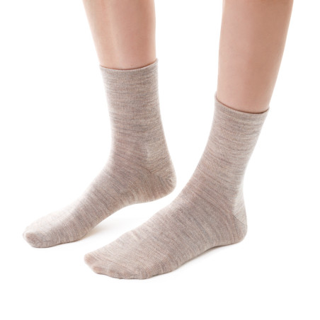 Skarpetki MERINO WOOL z wełny merynosów dla kobiet w kolorze beżowym