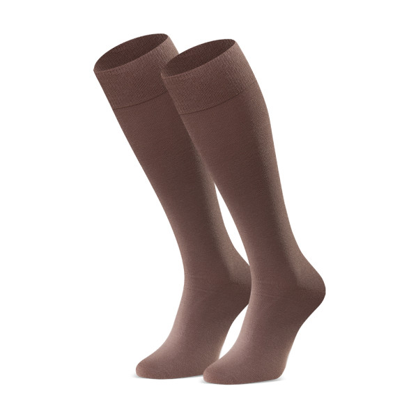 Podkolanówki bawełniane beżowe