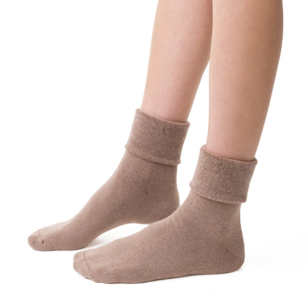 Skarpetki frotte melanż beż