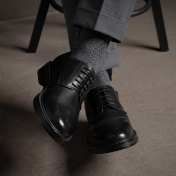 Skarpety żakardowe grafitowe