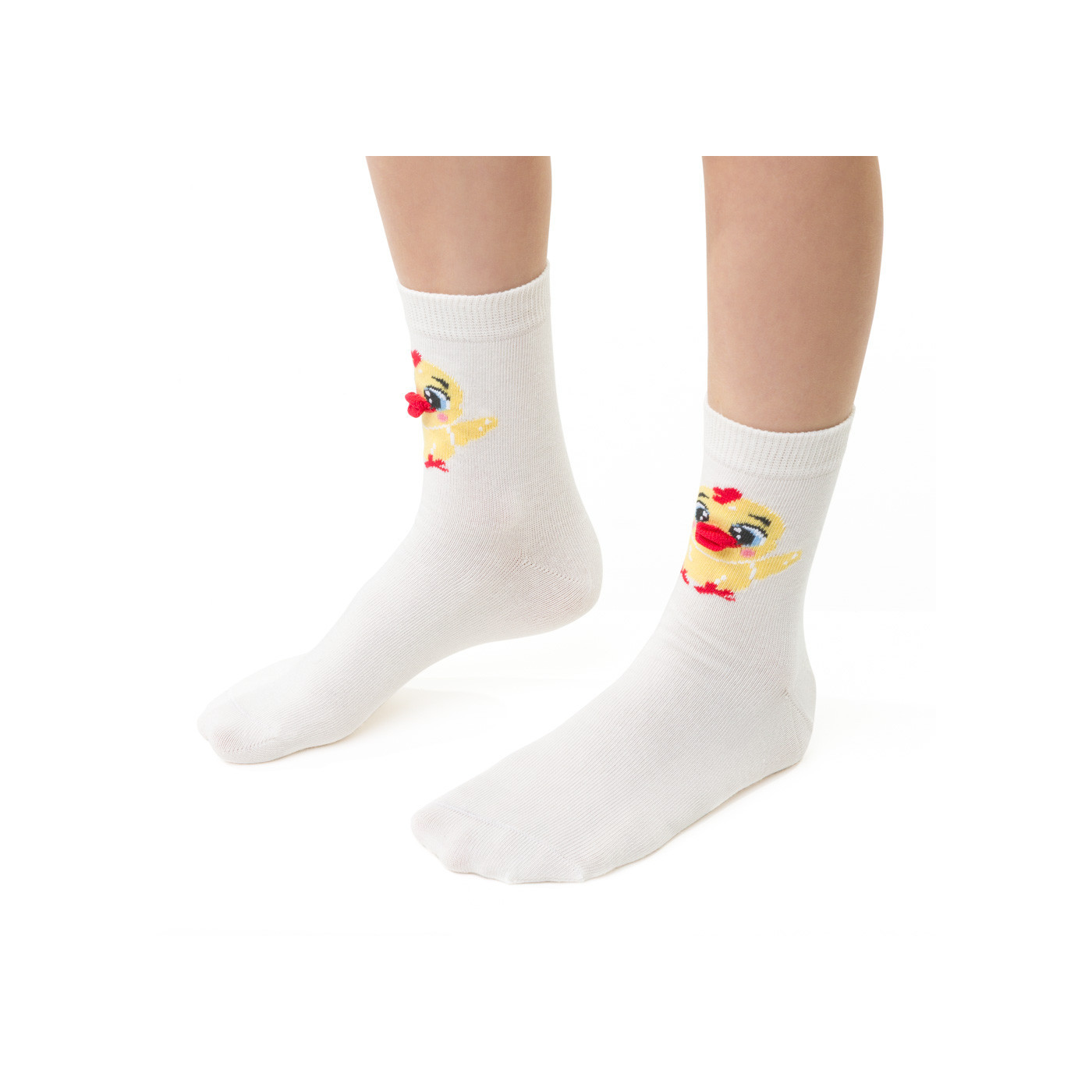 zabawne skarpetki na wielkanoc z kurczakiem