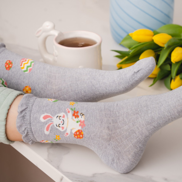 Skarpetki damskie wielkanocne