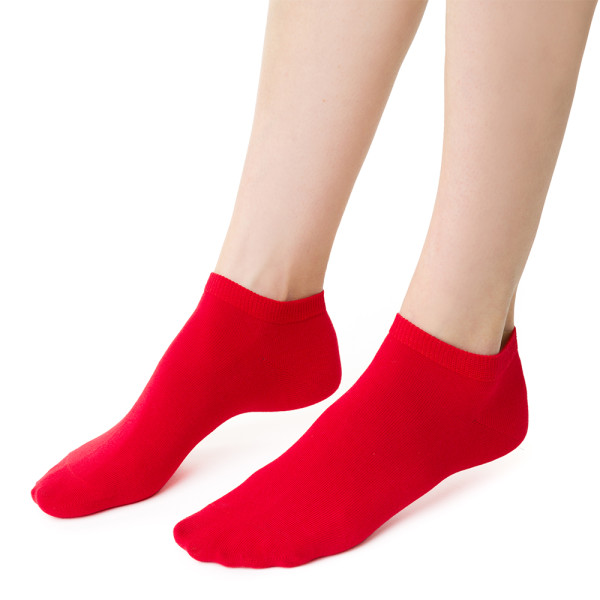 Stopki bawełniane czerwone