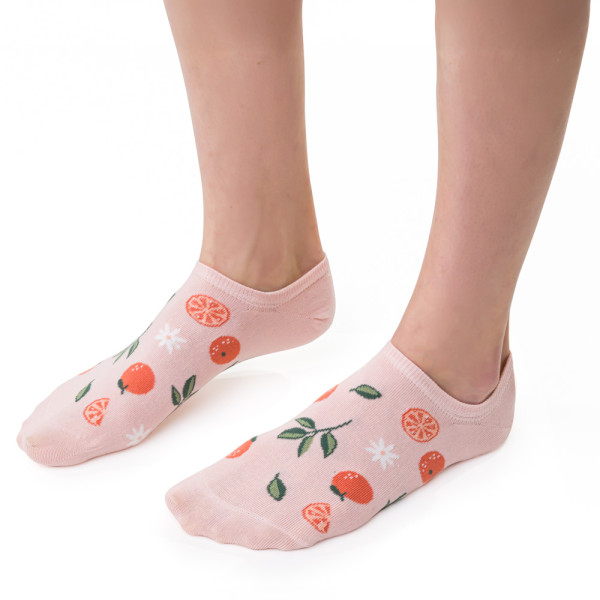 Stopki jasnoróżowe w pomarańcze