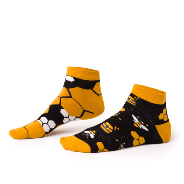 Bee low - kolorowe skarpetki krótkie