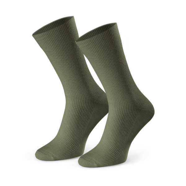 Skarpetki bezuciskowe ciemnooliwkowe