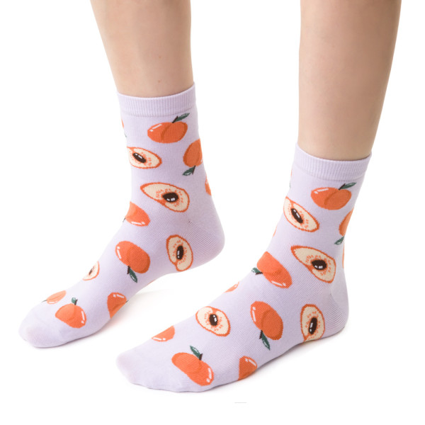 Skarpetki w brzoskwinie fioletowe