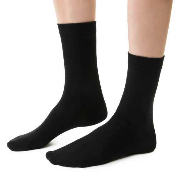 Skarpetki z lnu i bawełny czarne