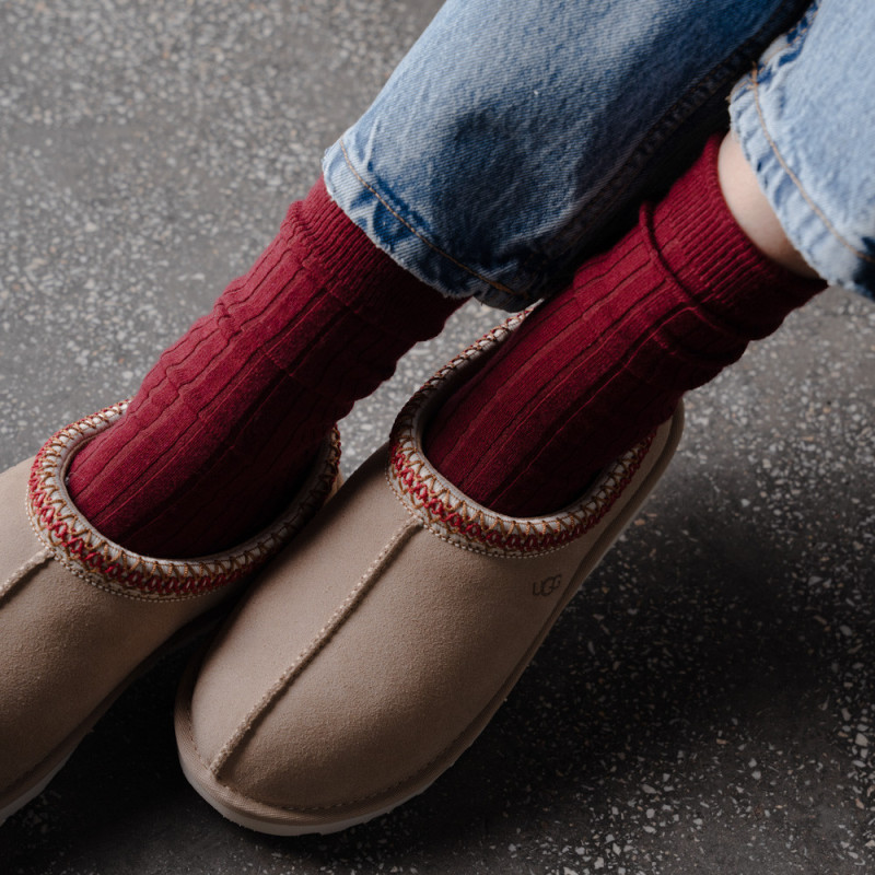 Skarpetki z wełny merynosów dla kobiet w kolorze - BORDOWYM - MERINO WOOL Skarpetki z wełny merynosów dla kobiet w kolorze - BORDOWYM - MERINO WOOL