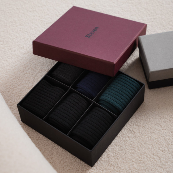 Zestaw skarpet z wełny merynosów 6-pak