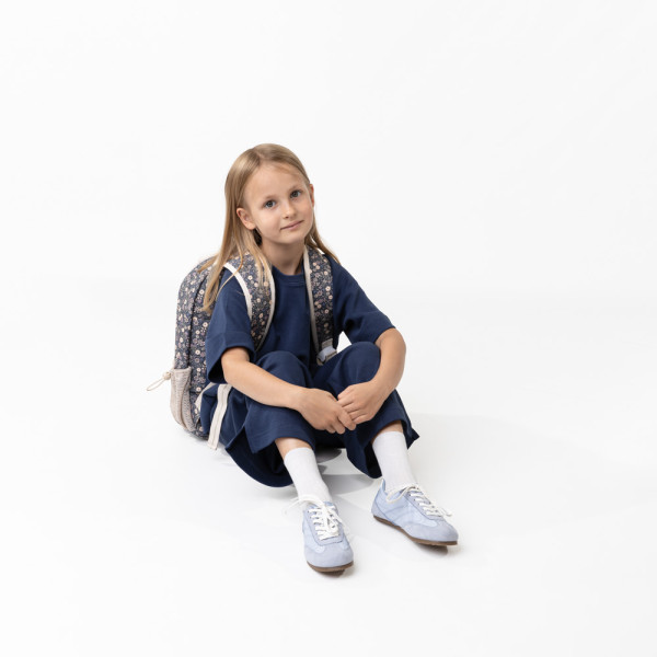 Skarpetki w prążki z bawełny organicznej złamana biel