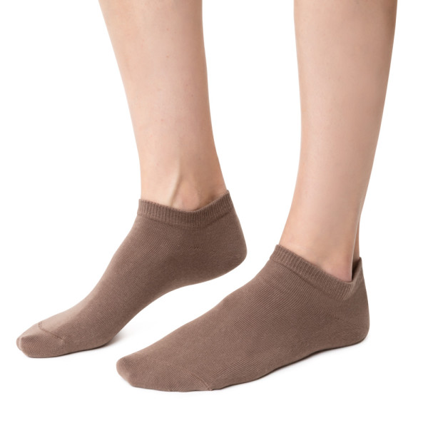 Stopki bawełniane brązowe