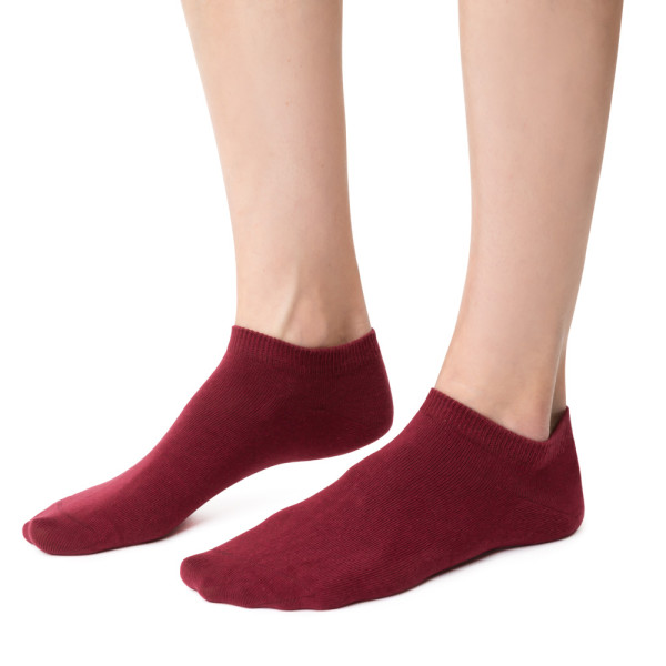 Stopki bawełniane bordowe