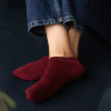 Stopki z wełny merynosów bordowe