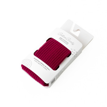 Bawełniane rajstopki w prążki bordowe