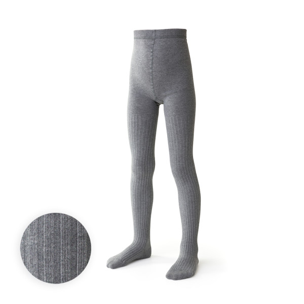 Bawełniane rajstopki w prążki szare