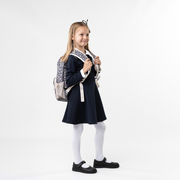 Bawełniane rajstopki w prążki białe