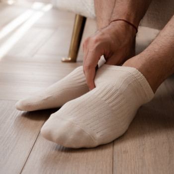 Stopki cienkie 100% bawełna naturalna nie barwiona dla alergików