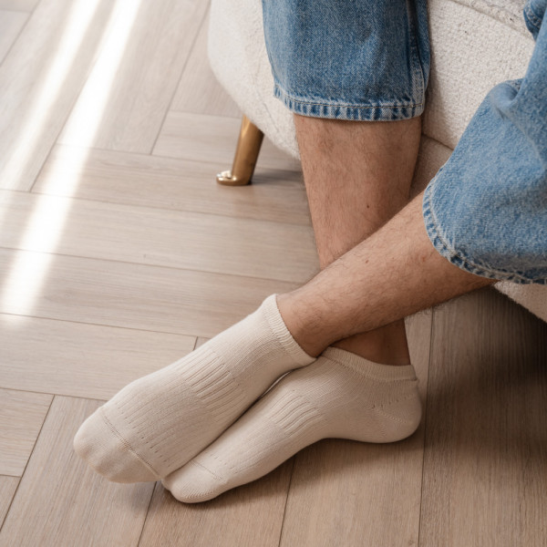 Stopki cienkie 100% bawełna naturalna nie barwiona dla alergików