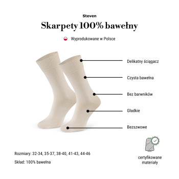 Skarpety 100% bawełna naturalna