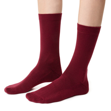 Skarpetki półfrotte merino wool bordowe