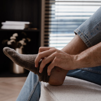 Skarpety z wełną alpaki beżowe