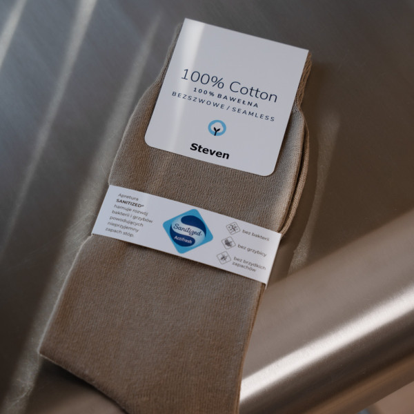 Skarpetki 100% bawełny beżowe