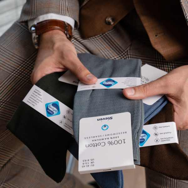 Skarpety 100% bawełny szare