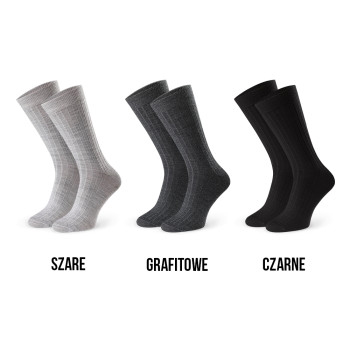 Zestaw skarpet z wełny merynosów 3-pak