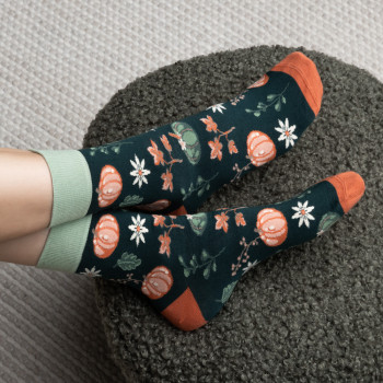 Skarpetki zielone w dynie