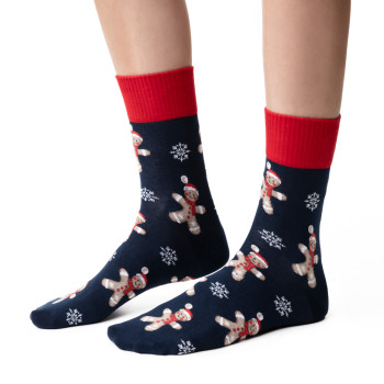 Skarpetki w ciasteczka granatowe