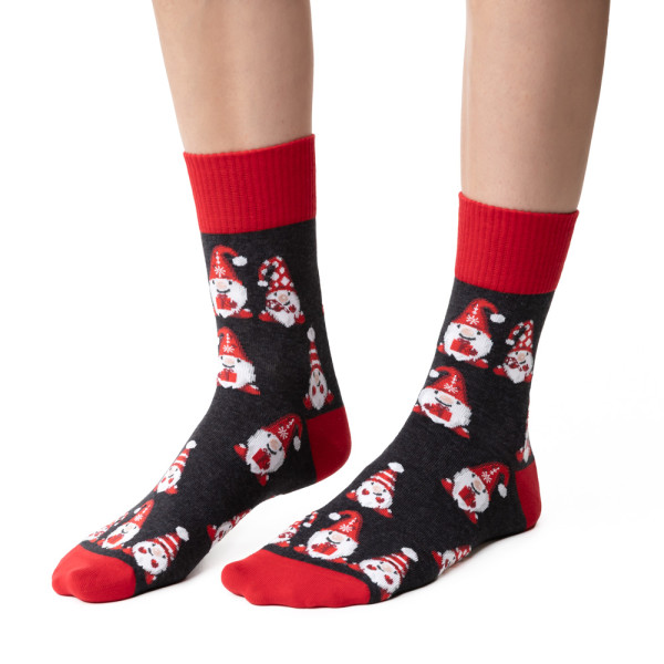 Skarpetki w skrzaty grafitowe