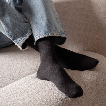 Skarpetki bezuciskowe melanż grafit