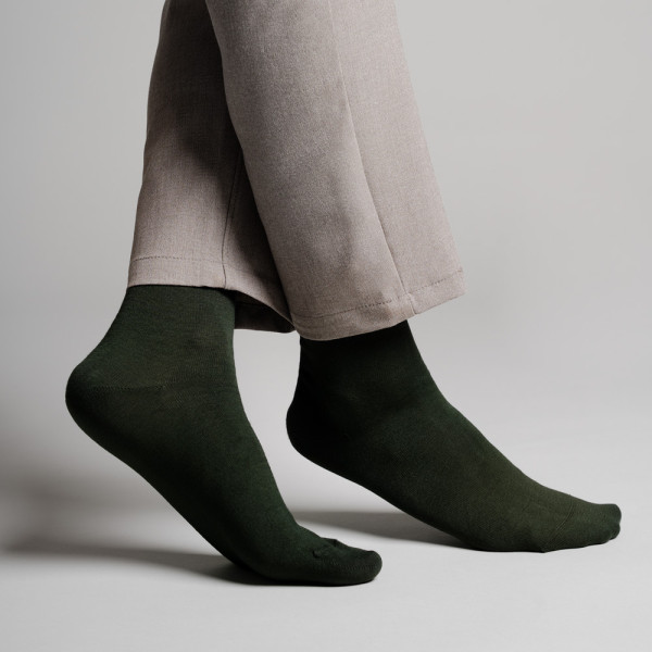 Skarpety 100% bawełna butelkowa zieleń