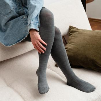 Art.130 BD003 S/M 156/168 MELANŻ SZARY  Rajstopy