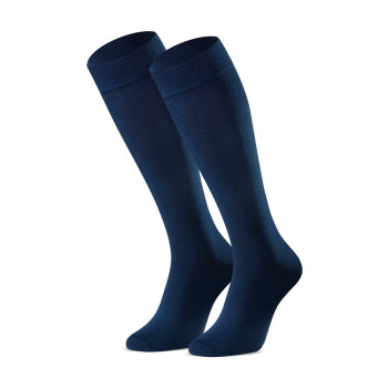 Podkolanówki bawełniane granatowe