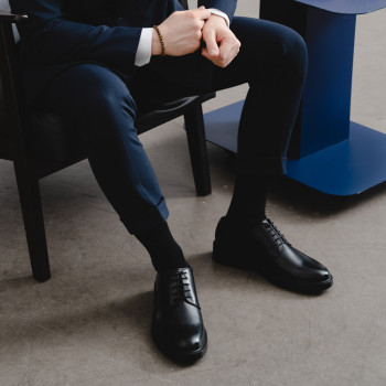 Podkolanówki bawełniane granatowe