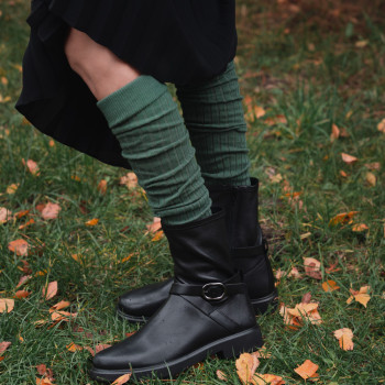 Getry bawełniane zielone