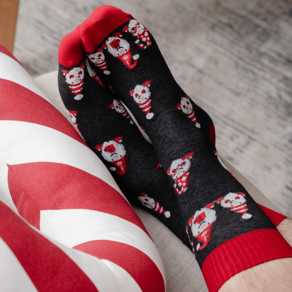 Skarpety w skrzaty grafitowe