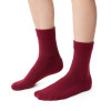 Skarpetki półfrotte z wełny merynosów bordowe