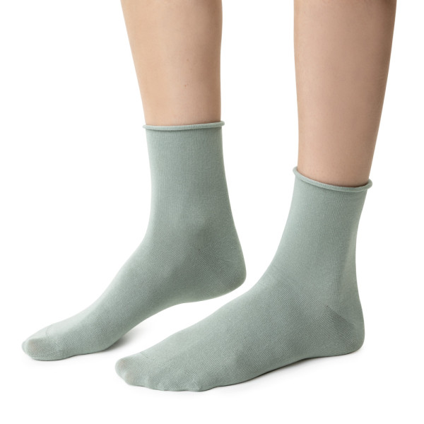 Skarpetki bambusowe bezuciskowe szałwiowe