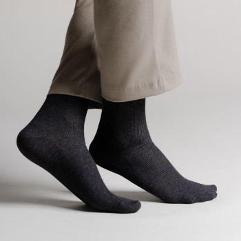 Skarpetki bezuciskowe melanż grafit