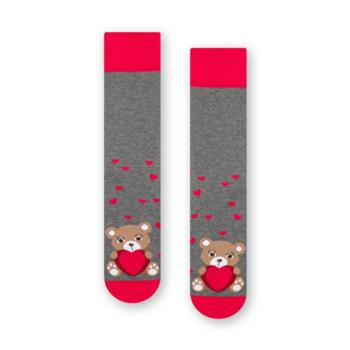 Art.136 KL087 41-43 MELANŻ SZARY Skarpety