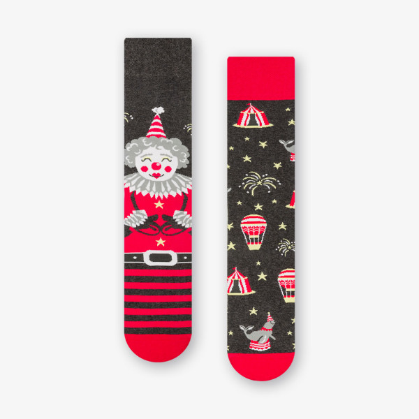 CIRCUS - kolorowe skarpetki ciemnoszary