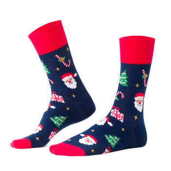 GIFTS - kolorowe skarpetki granatowe