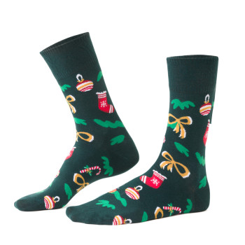 CHRISTMAS TREE - kolorowe skarpetki zielone