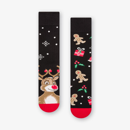 REINDEER - kolorowe skarpetki czarne