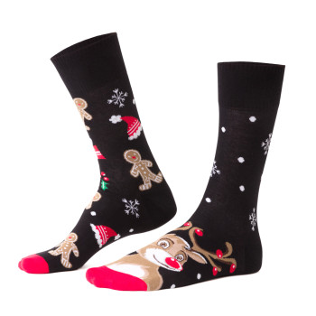 REINDEER - kolorowe skarpetki czarne