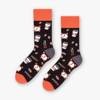 MORNING - kolorowe skarpetki czarne